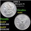 Image 1 : 1891-s Morgan Dollar $1 Grades Select Unc