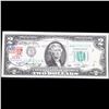 Image 2 : 1976 $2 Federal Reserve Note 1st Day of Issue, with Stamp (New York, NY) Grades Gem CU