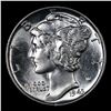 Image 2 : 1943-p Mercury Dime 10c Grades GEM++ Unc