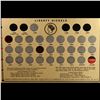 Image 2 : Partial Liberty 5c  Coin Collector Page, 1884-1912-d 25 coins in Total