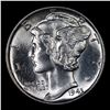 Image 2 : 1943-p Mercury Dime 10c Grades GEM++ Unc