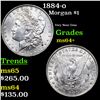 Image 1 : 1884-o Morgan Dollar $1 Grades Choice+ Unc