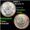 Image 1 : 1888-o Morgan Dollar $1 Grades Choice+ Unc
