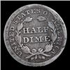 Image 3 : 1857-p Seated Liberty Half Dime 1/2 10c Grades vf+