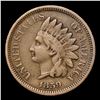 Image 2 : 1859 Indian Cent 1c Grades vf+