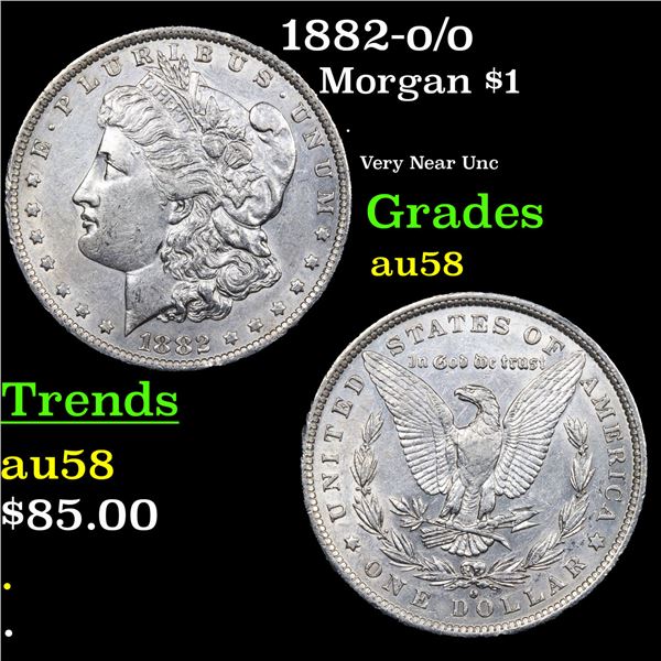 1882-o/o Morgan Dollar $1 Grades Choice AU/BU Slider