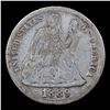 Image 2 : 1889-p Seated Liberty Dime 10c Grades f+