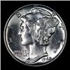 Image 2 : 1942-p Mercury Dime 10c Grades GEM++ Unc