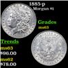 Image 1 : 1885-p Morgan Dollar $1 Grades Select Unc