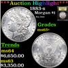 Image 1 : ***Auction Highlight*** 1883-s Morgan Dollar $1 Graded Select+ Unc By USCG (fc)