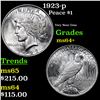 Image 1 : 1923-p Peace Dollar $1 Grades Choice+ Unc