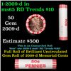 Image 1 : Shotgun Lincoln 1c roll, 2009-d 50 pcs String & Son Wrapper.