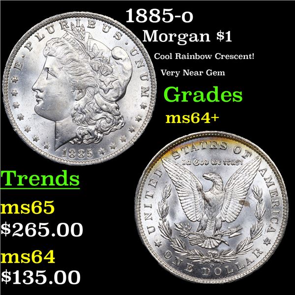 1885-o Morgan Dollar $1 Grades Choice+ Unc