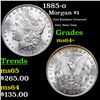 Image 1 : 1885-o Morgan Dollar $1 Grades Choice+ Unc