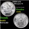 Image 1 : 1884-o/o Morgan Dollar $1 Grades GEM Unc