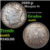 Image 1 : 1889-p Morgan Dollar $1 Grades GEM Unc