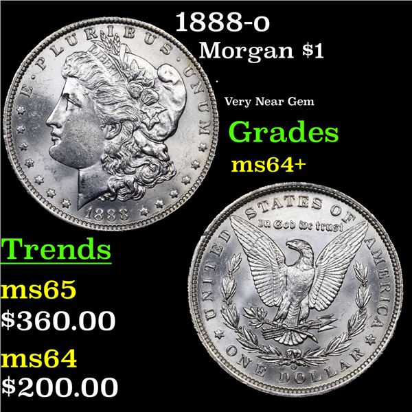 1888-o Morgan Dollar $1 Grades Choice+ Unc