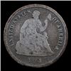 Image 2 : 1861-p Seated Liberty Half Dime 1/2 10c Grades vg, very good
