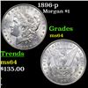 Image 1 : 1896-p Morgan Dollar $1 Grades Choice Unc