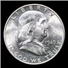 Image 2 : 1949-d Franklin Half Dollar 50c Grades Choice Unc FBL