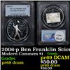 Image 1 : Proof PCGS 2006-p Ben Franklin Scientist Modern Commem Dollar $1 Graded pr68 dcam By PCGS