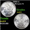 Image 1 : 1881-s Morgan Dollar $1 Grades Choice Unc
