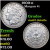 Image 1 : 1900-o Morgan Dollar $1 Grades Unc Details