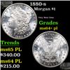 Image 1 : 1880-s Morgan Dollar $1 Grades Choice Unc+ PL