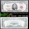 Image 1 : **Star Note** 1963 $5 Red Seal United State Note Grades vf+