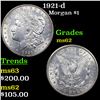 Image 1 : 1921-d Morgan Dollar $1 Grades Select Unc