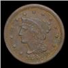 Image 2 : 1846 Small Date Braided Hair Large Cent 1c Grades vf++