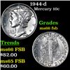 Image 1 : 1944-d Mercury Dime 10c Grades GEM+ FSB