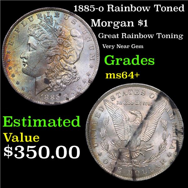 1885-o Morgan Dollar $1 Grades Choice+ Unc