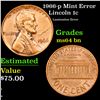 Image 1 : 1966-p Lincoln Cent Mint Error 1c Grades Choice Unc BN