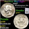 Image 1 : Proof ***Auction Highlight*** NGC 1942 Washington Quarter 25c Graded pr67+ By NGC (fc)