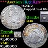 ***Auction Highlight*** 1824/2 Capped Bust Dime 10c Graded xf40 By SEGS (fc)