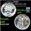 Image 1 : Proof 1942 Mercury Dime 10c Graded pr67 By SEGS