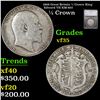 1908 Great Britain 1/2 Crown King Edward VII KM-802 Graded vf35 By SEGS