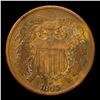 Image 2 : 1865 Two Cent Piece 2c Grades vf++