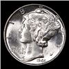 Image 2 : 1944-p Mercury Dime 10c Grades GEM++ Unc