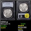 Image 1 : PCGS 1886-p Morgan Dollar $1 Graded ms63 By PCGS