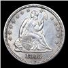 Image 2 : ***Auction Highlight*** 1845-p Seated Liberty Quarter 25c Graded ms63+ By SEGS (fc)