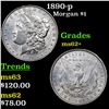 Image 1 : 1890-p Morgan Dollar $1 Grades Select Unc