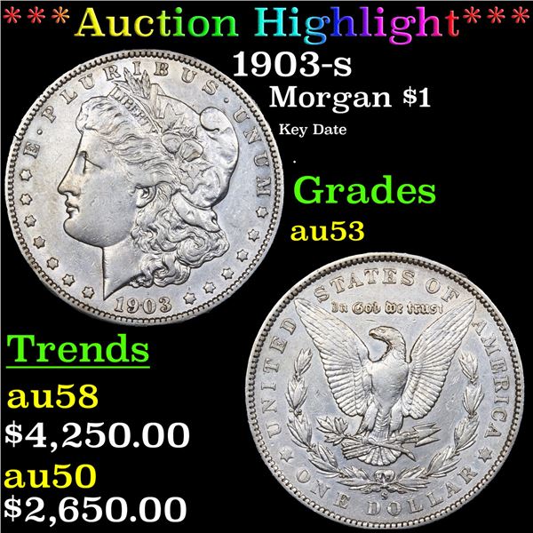 1903-s Morgan Dollar $1 Graded Select AU By USCG