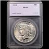 Image 4 : 1935-s Peace Dollar $1 Graded ms63+ By SEGS
