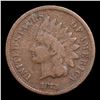 Image 2 : 1872 Indian Cent 1c Grades vg+