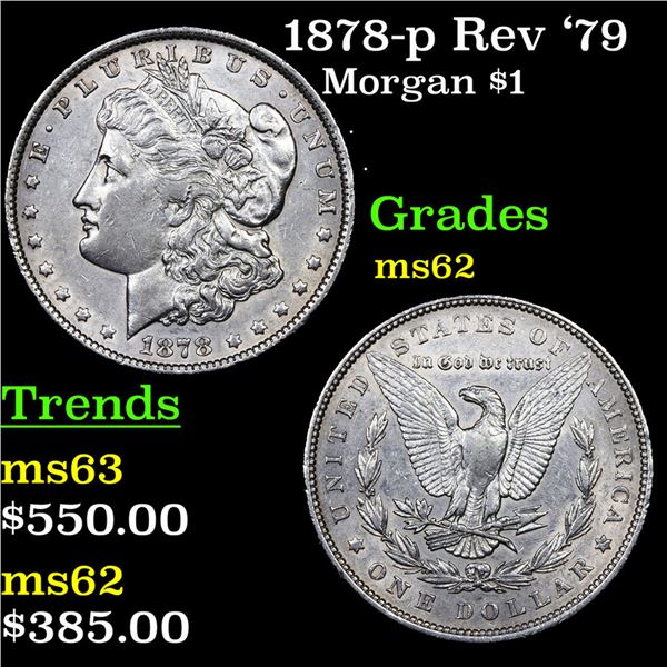 1878-p Rev '79 Morgan Dollar $1 Grades Select Unc