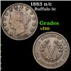Image 1 : 1883 n/c Buffalo Nickel 5c Grades vf, very fine