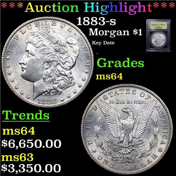 ***Auction Highlight*** 1883-s Morgan Dollar $1 Graded Choice Unc By USCG (fc)