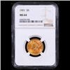 Image 2 : ***Auction Highlight*** NGC 1901-p Gold Liberty Half Eagle $5 Graded ms64 By NGC (fc)